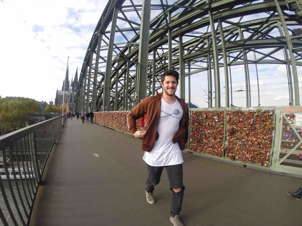 Wandering on Hohenzollernbrücke in Cologne